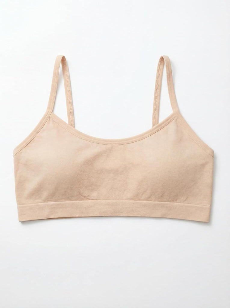 Girls Seamless Training Bra | Cropped Cami Sports Brallete for Teens | Soft & Stretch | Multi-Packs