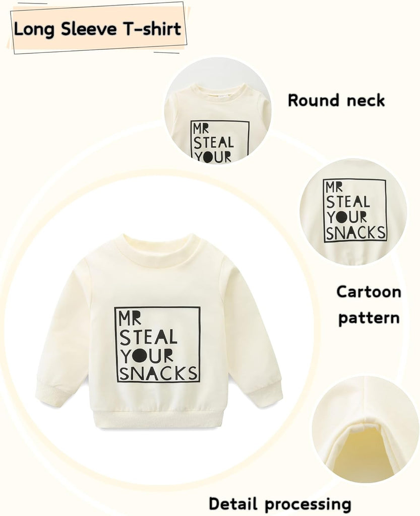 Toddler Boy Clothes Long Sleeve Sweatshirt & Pants 2Pcs Fall Winter Outfits Baby Boys' Clothing Sets