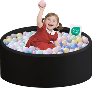 Ball Pit for Toddlers 35.43''x11.81 Baby Ball Pits Soft Memory Foam Ball Pit Round Kids Ball Pit Indoor Game Kids