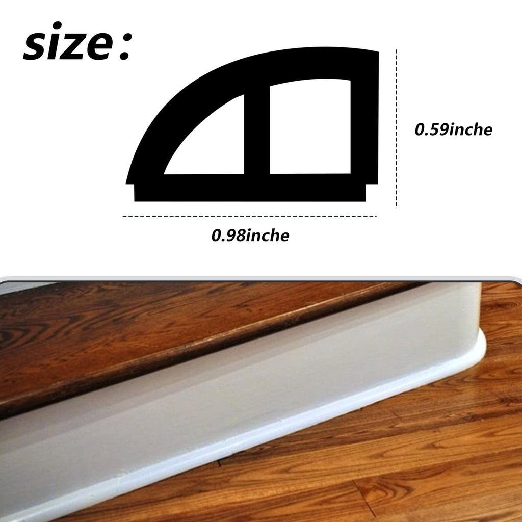 98 Inch Flexible Quarter Round Flooring Molding, Flexible Rubber Molding Trim Suitable for Curved Base Mold