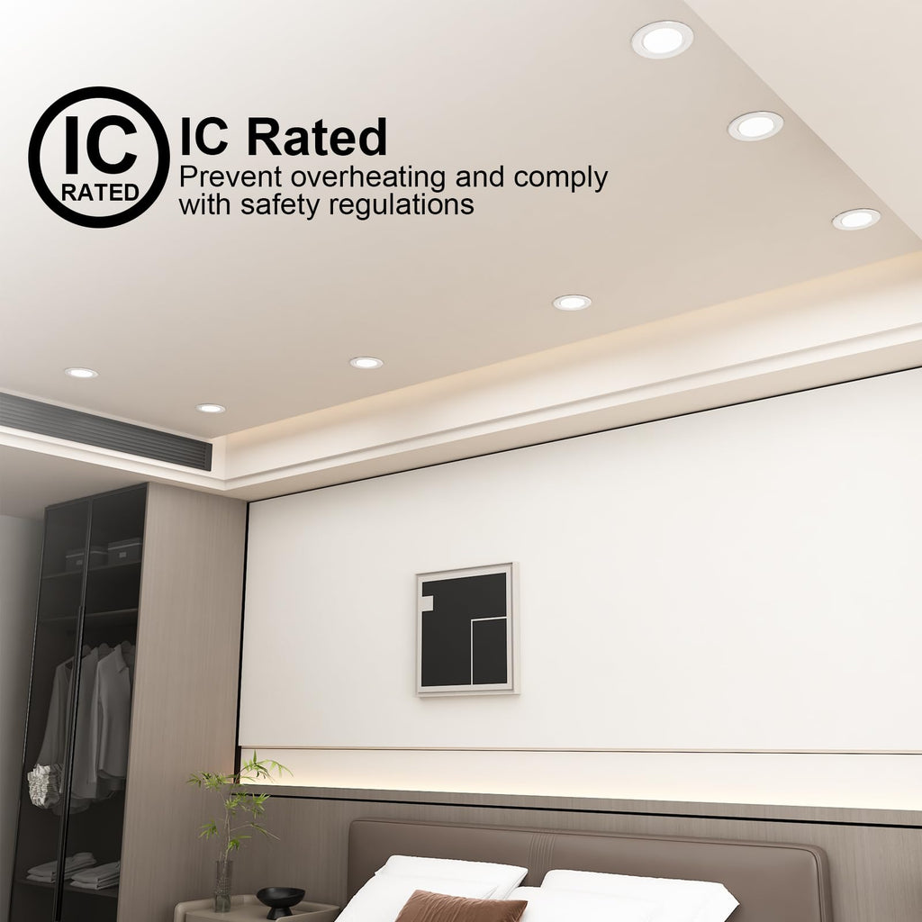 4 Inch Remodel Recessed Lighting Housing IC Rated UL-Listed 8Pack
