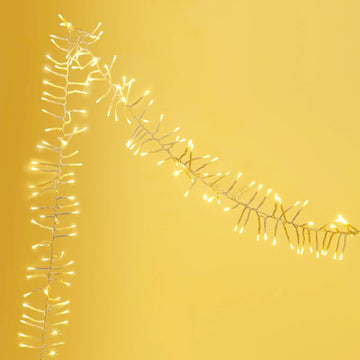 Cluster Christmas Lights, 800 LED 48FT Warm White Cluster Lights, Twinkle Christmas Tree Outdoor Waterproof with 8