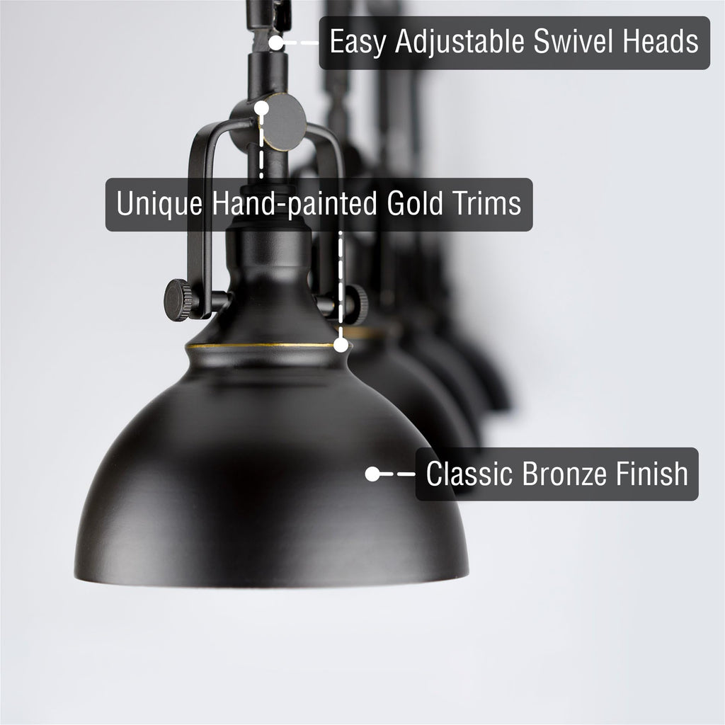 Broadway 30" Modern Industrial 4-Light Fixed Track Lighting Kit