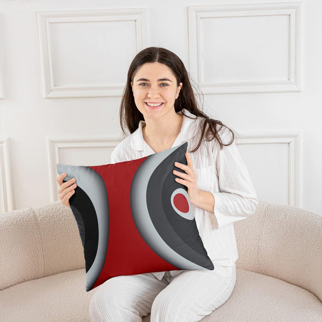 Modern Abstract Throw Pillow Covers Soft Decorative 16" x 16"