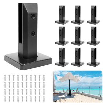 10 Pack Marine-Grade 316 Stainless Steel Glass Railing Spigot