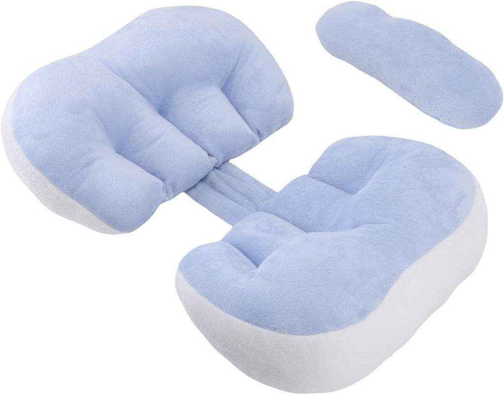 U Shaped Pregnancy Pillow for Side Sleepers - Full Body Maternity Pillow with Back Support - 100% Cotton Soft Machine