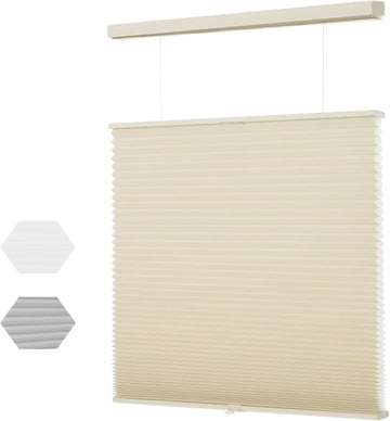 Top Down Bottom Up(TDBU) Cellular Shades, 1.5 inch Cordless Light Filtering Honeycomb Pleated Blinds for Windows Home
