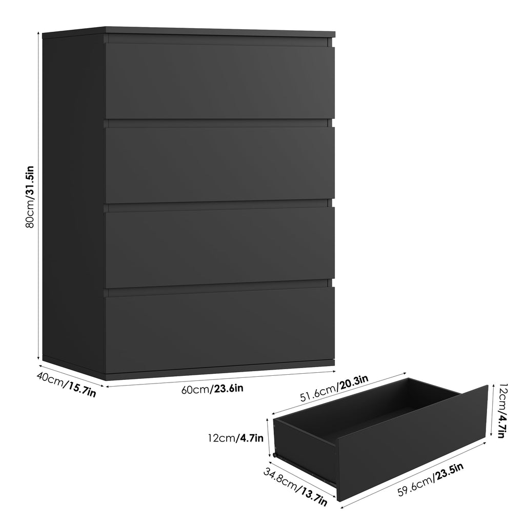 Black Dresser, Dresser, Small Dresser Chest of Drawers