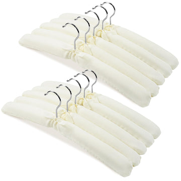 10 Pack Anti-Slip Padded Hangers, 17 Inch
