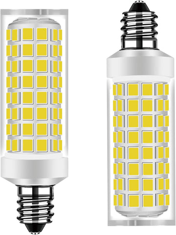 E11 LED Bulb 5W 500LM 6000K Daylight T3/T4 JD 2-Pack