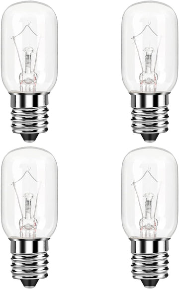 Microwave Light Bulb for Appliance Refrigerator, Over Stove Range Hood, Lava Lamp T8 40 Watt 125V E17 Intermediate