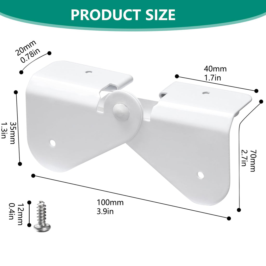 Gutter Downspout Flip-Up Hinge, Gutter Extension Hinge (2 Pack Downspout Hinge)
