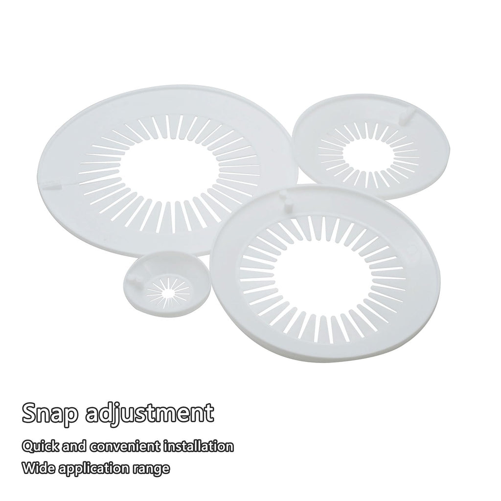 Fit 0.95 to 1.57 inch Outer Diameter Flange Water Pipe Cover Decoration White Radiator PP Plastic Escutcheon Plate