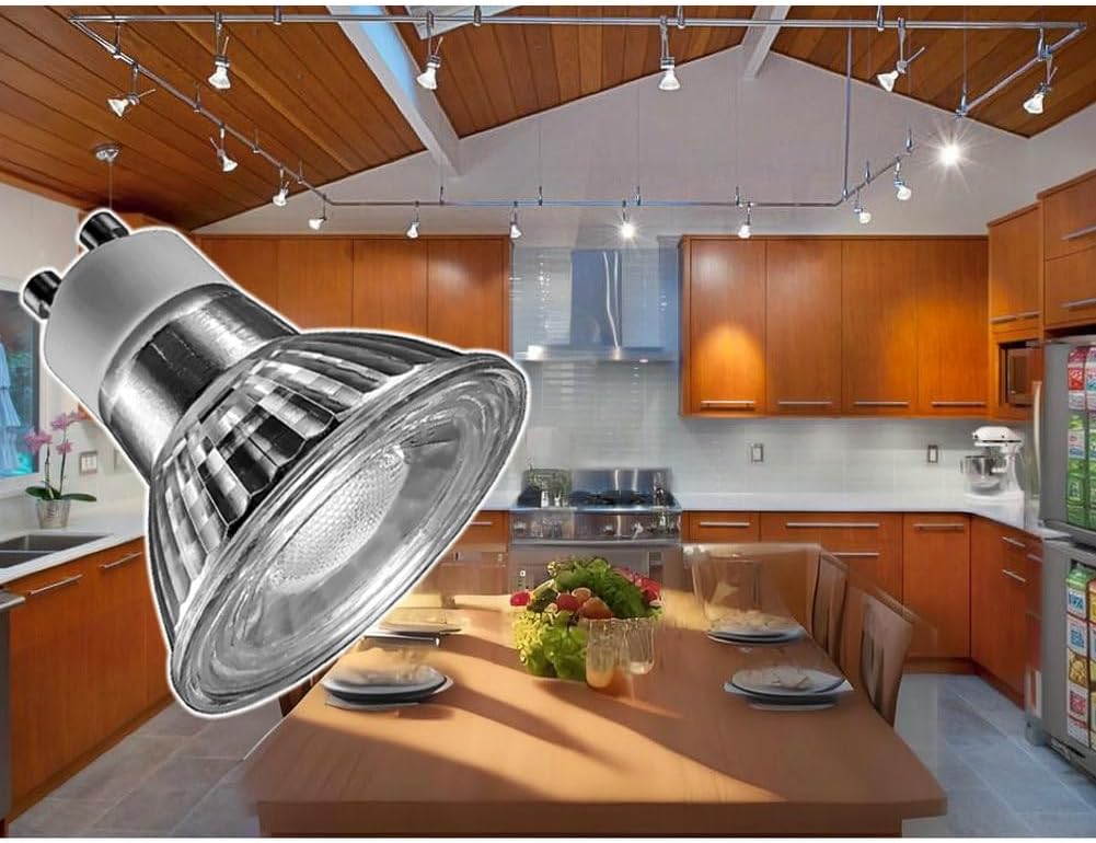 Dimmable 5W GU10 LED Light Bulbs,Daylight 5000K,Range Hood Stove Light&Kitchen Light&Recessed Track Light&Indoor