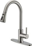 Kitchen Faucet with Pull Down Sprayer Brushed Nickel