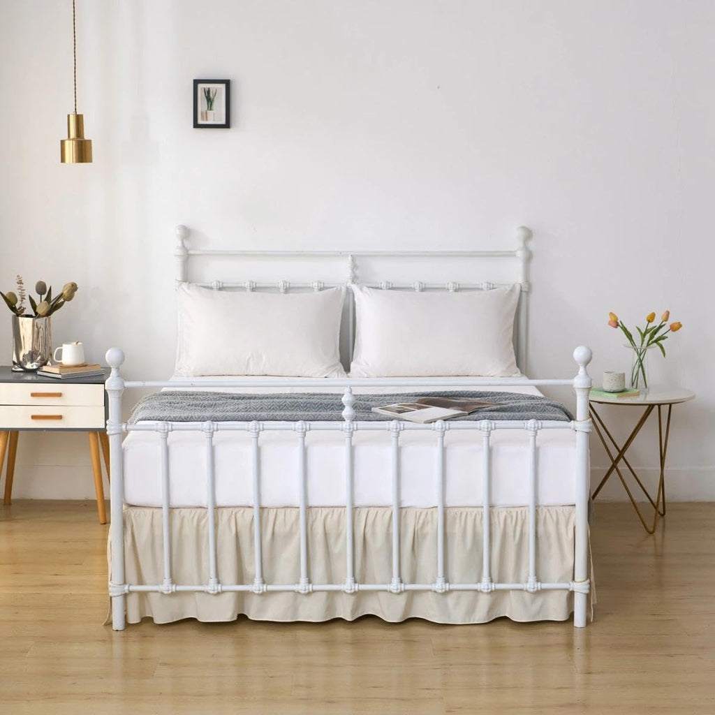 Bed Skirt Ruffled Bed Skirts with Split Corners