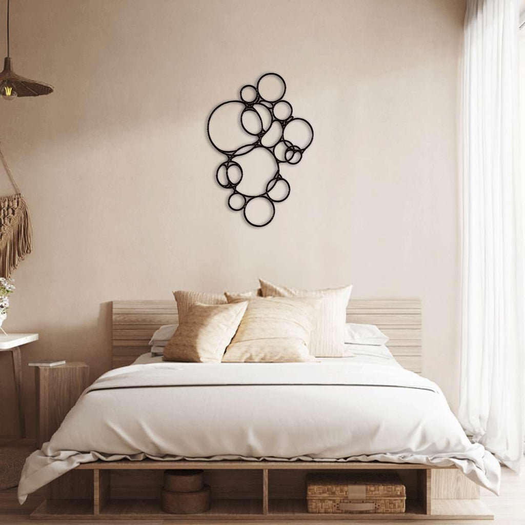 Abstract Bubbles Metal Wall Art Decor, Metal Wall Art Decor, Outdoor Decor, Metal Signs, Modern Minimalist Aesthetic