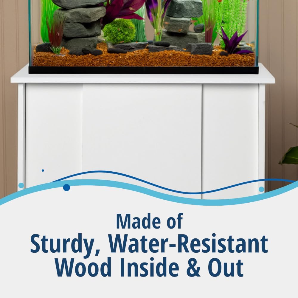 20-29 Gallon Fish Tank Stand, Durable Water-Resistant Wood