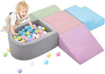 Climbing Toys for Toddlers, Foam Climbing Blocks and Ball Pit for Baby, Piece Soft Toddlers Climbing Toys,Climbing