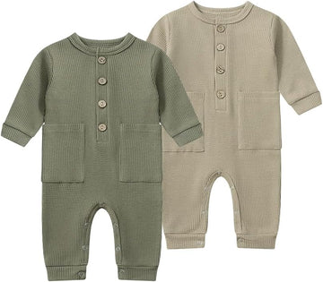 Baby Boy Rompers Long Sleeve Jumpsuit Infant Knit Outfits Clothes