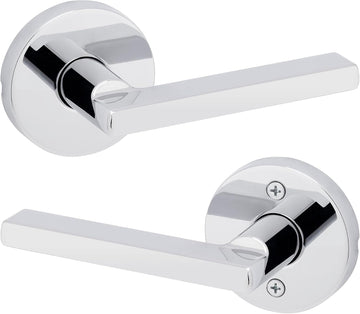 Halifax Interior Passage Door Knob, Round Handle for Closet and Hallway Doors, Non-Locking Doorknob in Polished