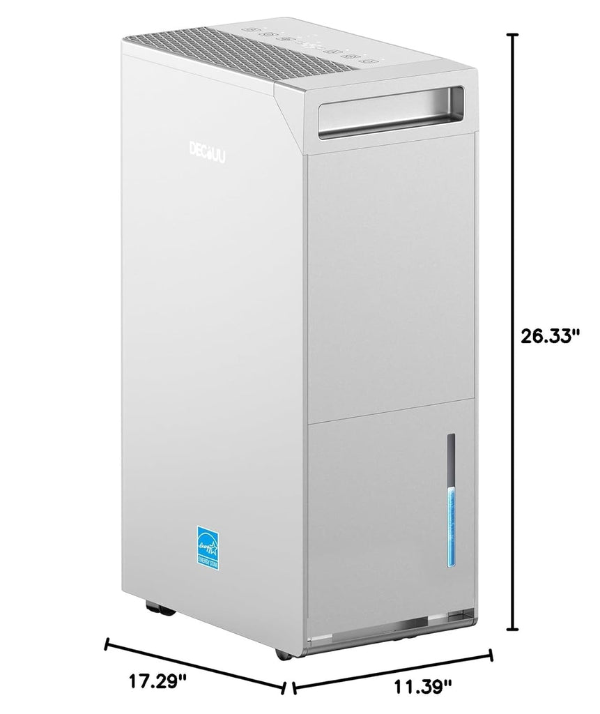 5000 Sq.Ft Energy Star Most Efficient 2024 Dehumidifier, Max 100 Pint Dehumidifier for Basement with Drain Hose