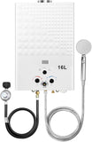Tankless Water Heater Propane 4.21GPM 16L Outdoor Portable GasHot Water Heater Instant Propane Water Heater with