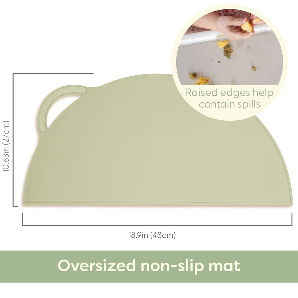 Silicone Suction Placemats, 3-Pack, Non-Slip Baby Feeding Mats