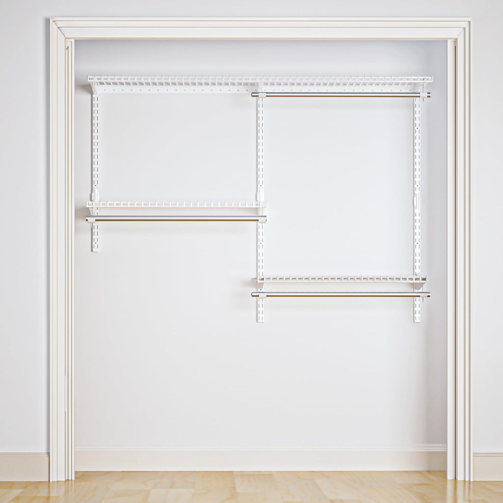 Sturdy Closet Organizer System: 4.4 Ft. Custom Metal Wire Shelving