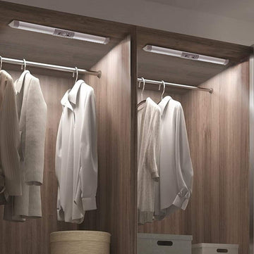 2 Pack Motion Sensor Closet Lighting with Eye Protection Design Automatic Closet Lights Battery Operated Pantry Light