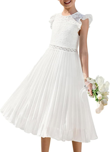 Flower Girl Dress Lace Bridesmaid Wedding Guest Formal Dresses