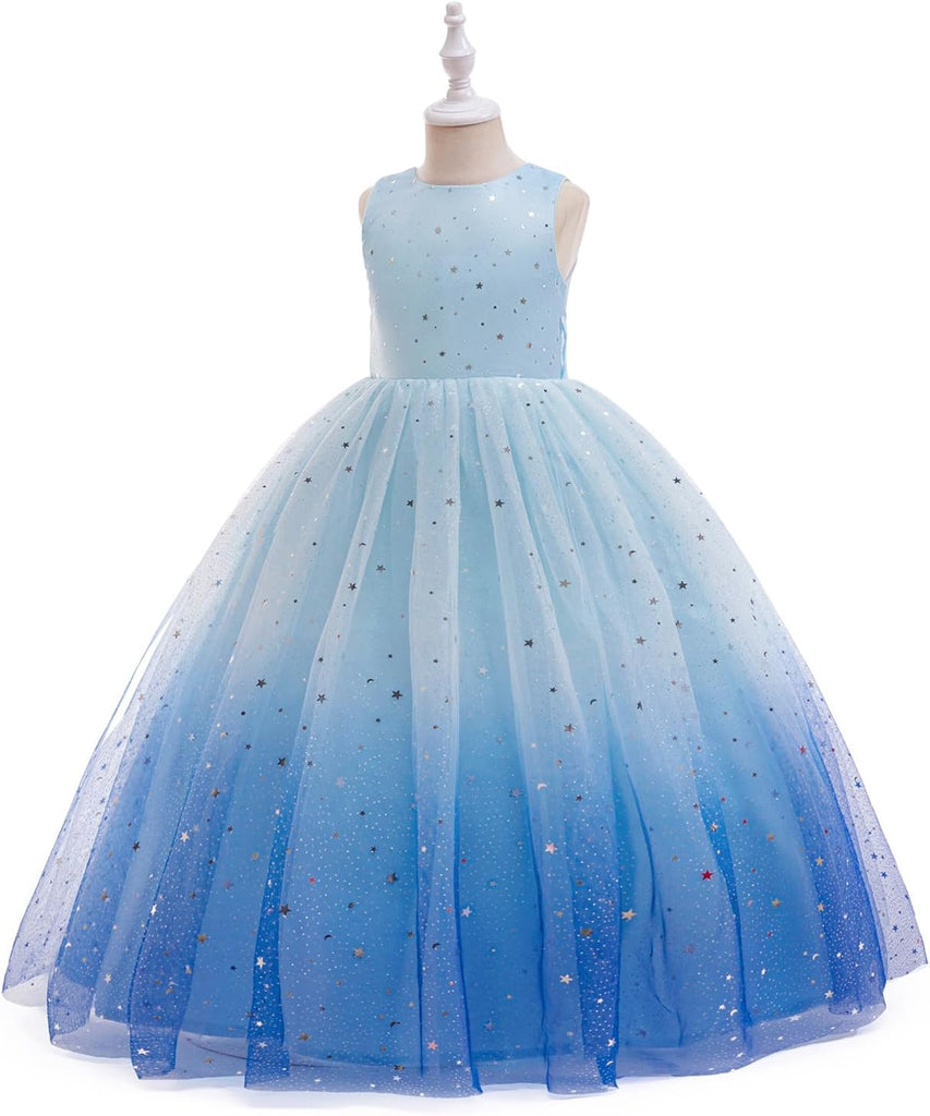 Flower Girls Tulle Dress Bridesmaid Sparkle Wedding Pageant Dresses Princess Birthday Party