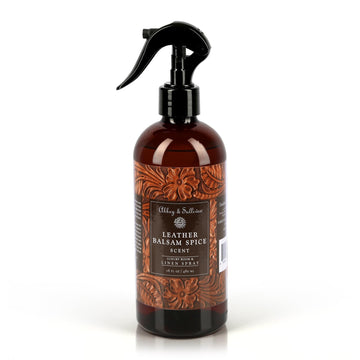Linen Spray, Leather Balsam Spice, 16 oz.