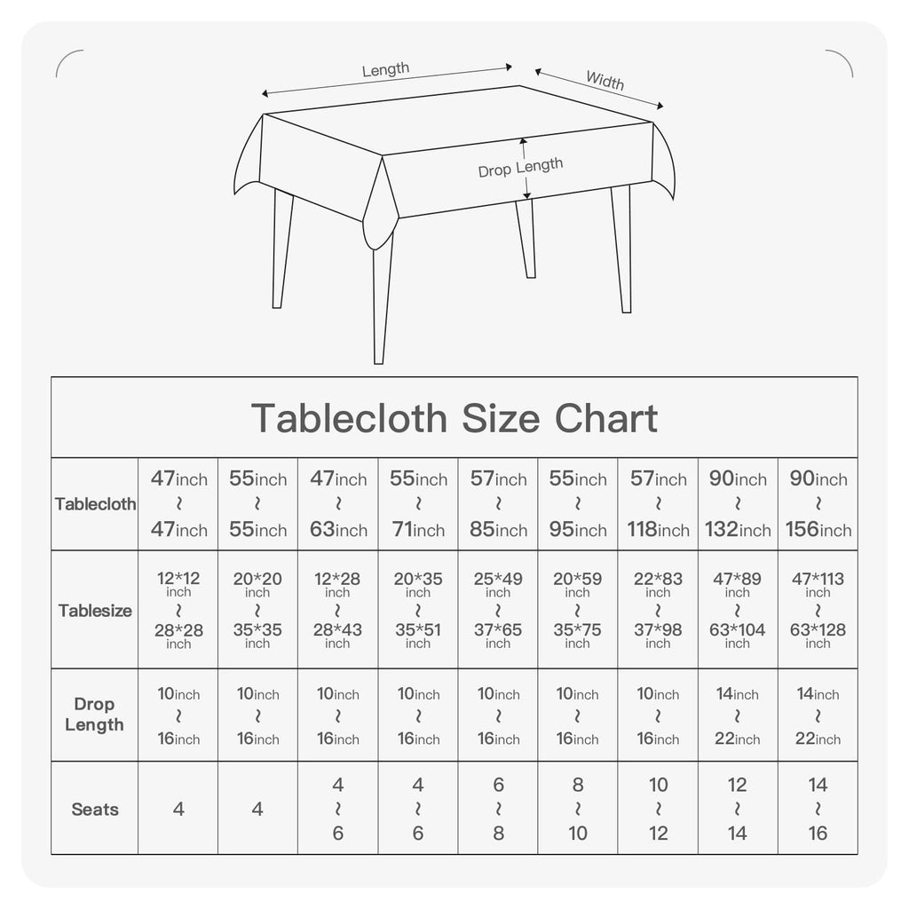 Rectangle Table Cloth Waterproof Gray 70"x55"