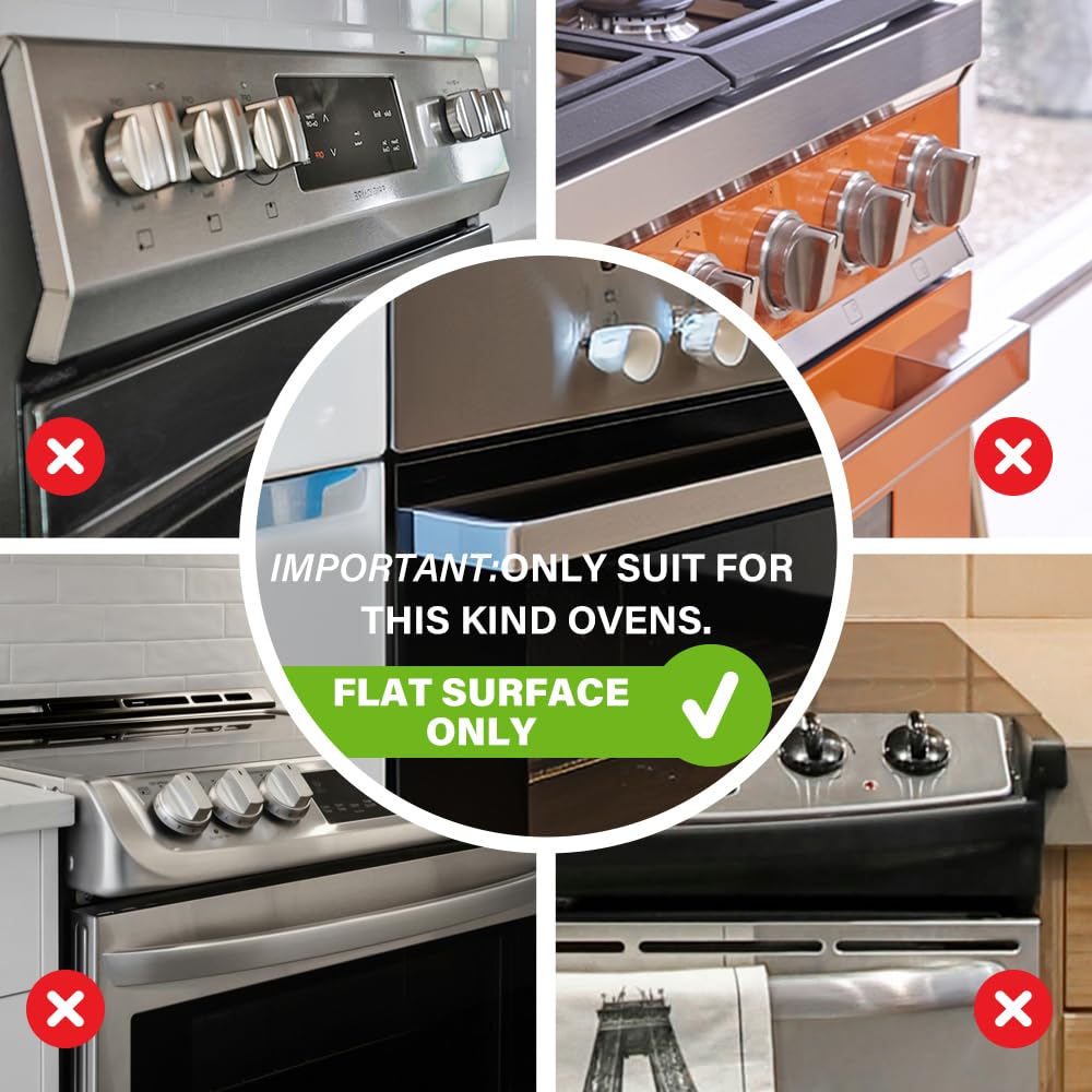1 Pack Childproof Oven Door Lock, Oven Front Lock Easy to Install & Heat-Resistant Material no Tools Need or Drill