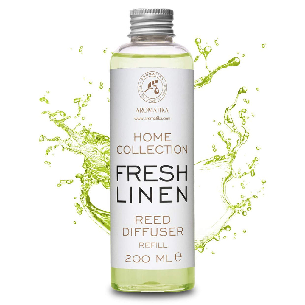 Reed Diffuser Refill Fresh Linen 6.8 Fl Oz (200ml) - Room Diffuser Refill - Home Fragrance - Scented Diffuser - Fresh