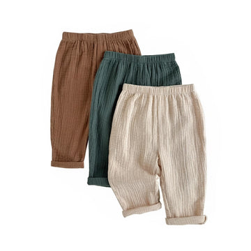 Toddler Baby Boys 3 Pack Elastic Waist Casual Pants Sets