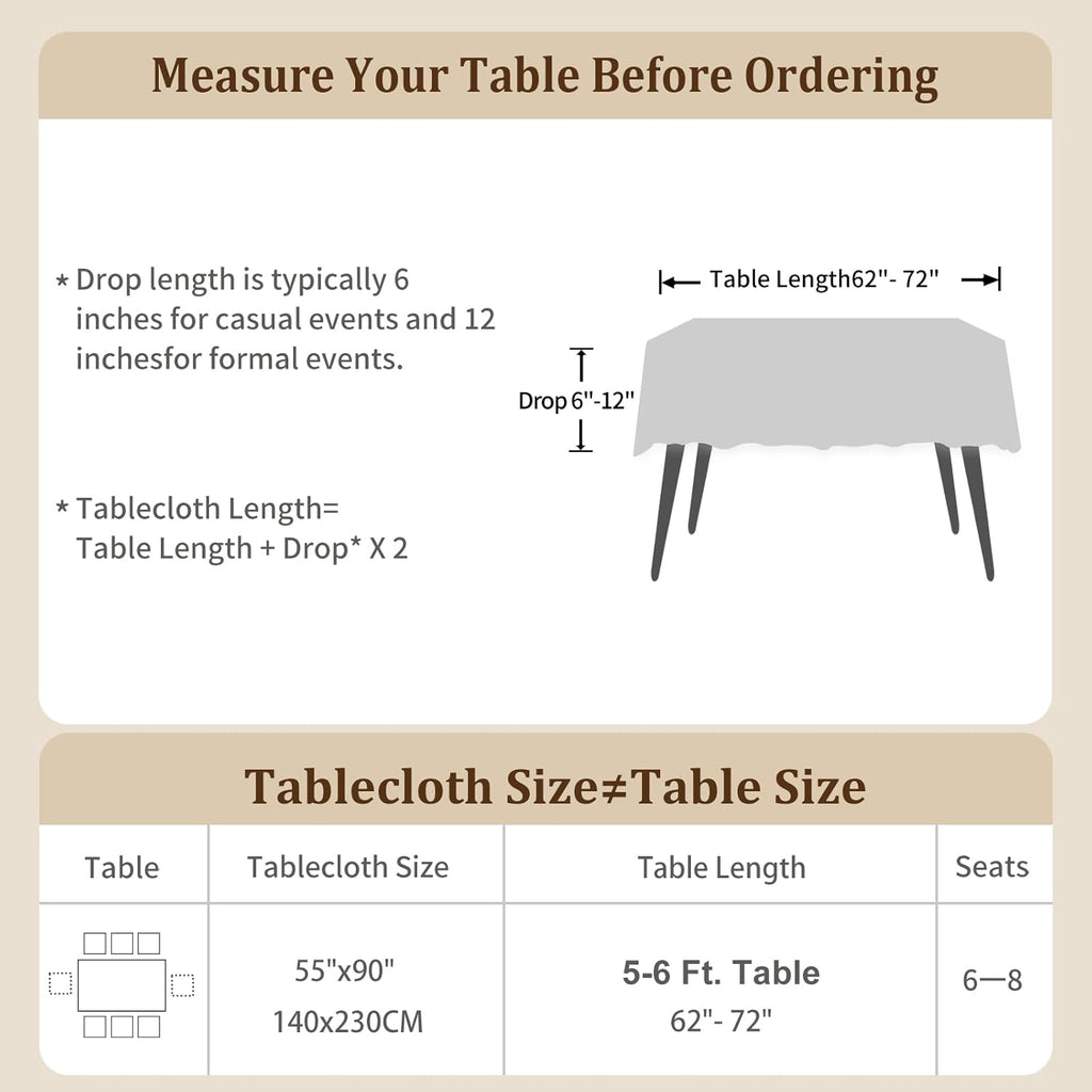 Spring Table Cloth Rectangle Table, Embroidery Heavy Duty Cotton Linen Tablecloth, Farmhouse Rustic 