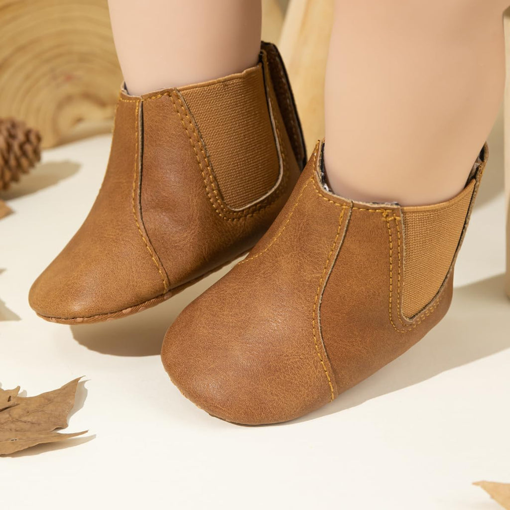 Baby Girls Cowboy Tassel Boots Side Zipper Moccasins Soft Bottom Non-Slip Toddler Shoe