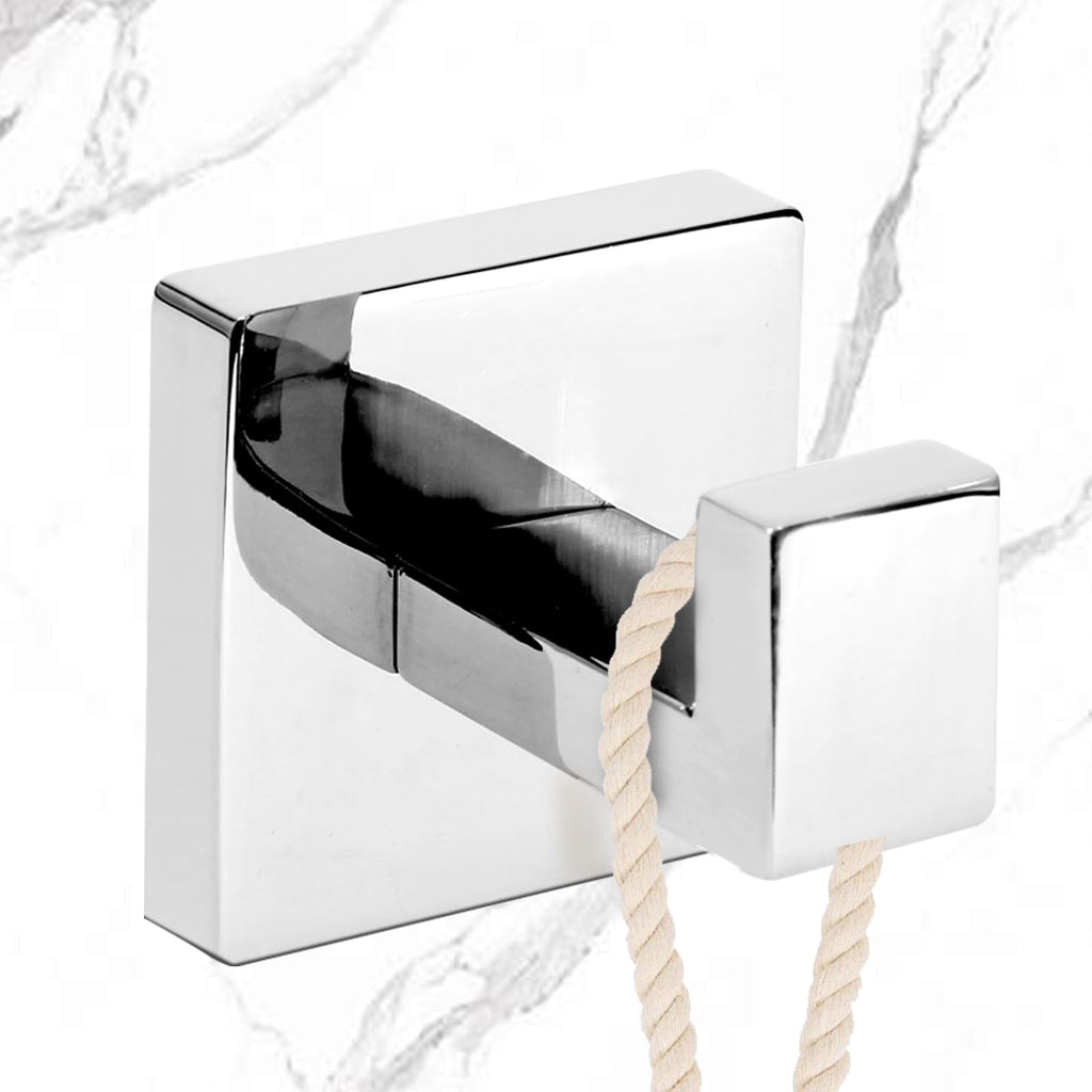 4-Pack Towel Hooks Hand Towel Holder Robe Hanger Polished Chrome