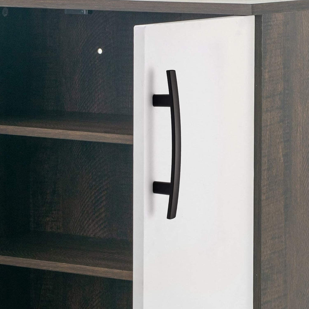 10 Pack Matte Black 3 Inch(76mm) Hole Centers Kitchen Cabinet Pulls Hardware Kitchen Handles for Cabinets Cupboard