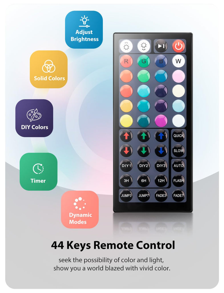 LED Flood Light DIY Color Changing Uplights with Remote, 6 Pack