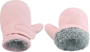 Baby Toddler Winter Mittens Girls Warm Fleece Lined Gloves Kids Sherpa Lined Mittens for Boys
