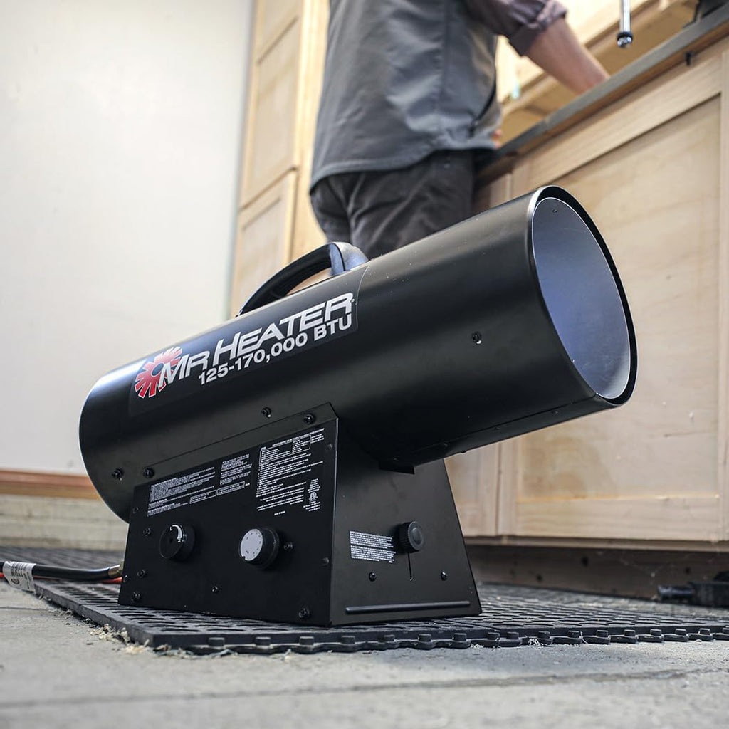 125,000 BTU Quiet Burner Technology Forced Air Propane Heater