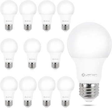 A19 Dimmable LED Light Bulbs, 60 Watt Equivalent 9W, 5000K Daylight, 800 LM
