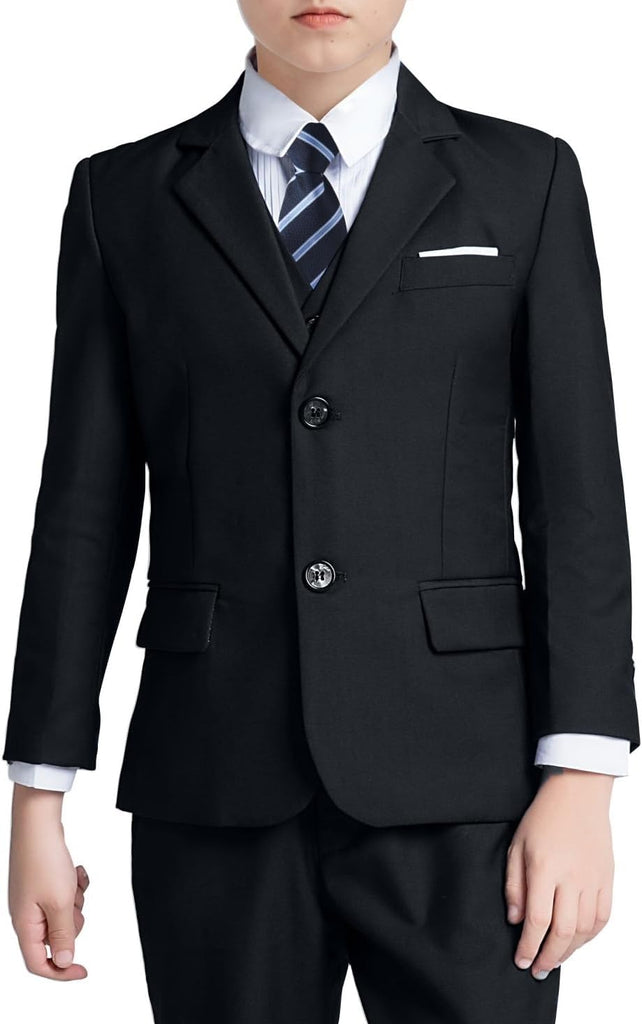 Boys' Blazer Suit Jacket Slim Fit Kids School Blazer Coat