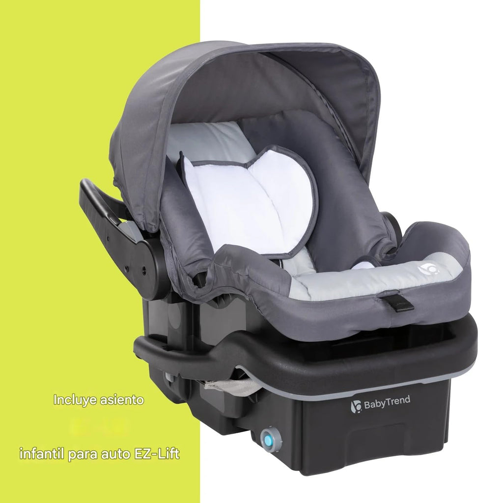 Baby Trend Expedition Zero Flat Jogger Travel System with LED Lights, Dash Grey