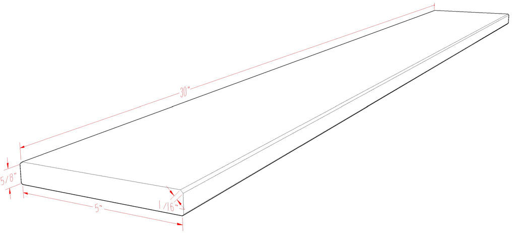 Crema Marfil Engineered Marble Doorway Floor Threshold Saddle Polished, for Shower Curb, Bathroom Vanity Backsplash