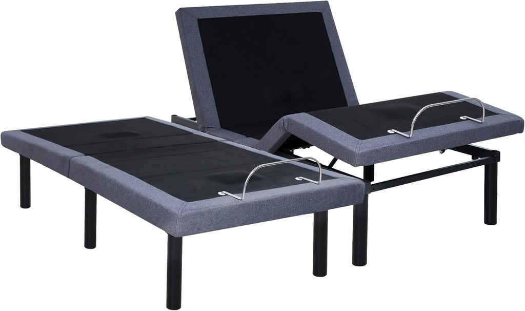 Idealbase Split King Adjustable Bed Base with Massage