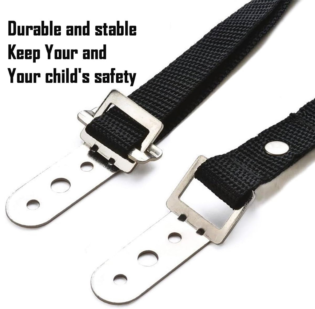 Adjustable Anti-tip TV Straps Safety for Flat Screen, Heavy Duty Dual Cable Metal Anchor for Baby Proofing & Pet